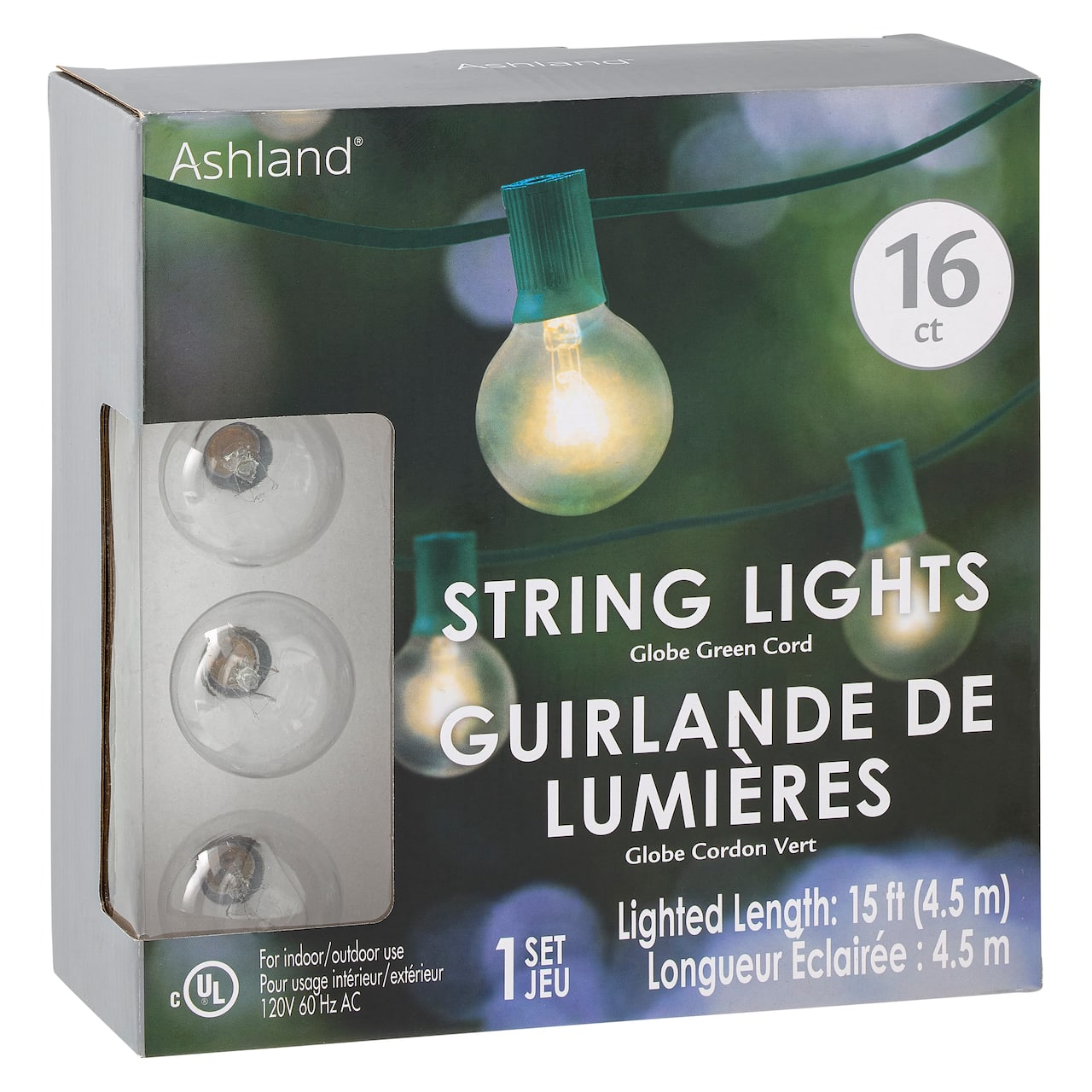 16ct. Globe String Lights by Ashland®